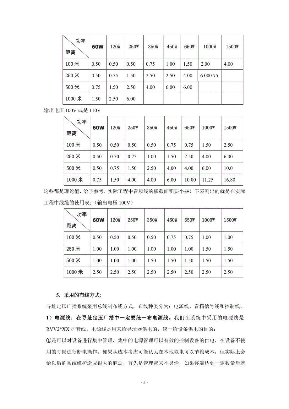 寻址定压广播系统在设计及施工中应注意的问题_第3页