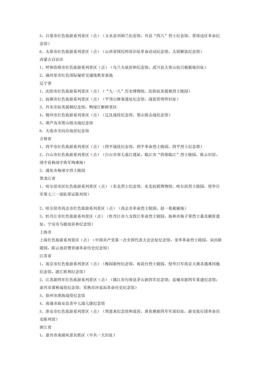 100个红色旅游经典景区_第2页