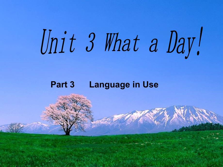 北京课改版英语八上《unit 3 what a day》(part 3)课件_第1页