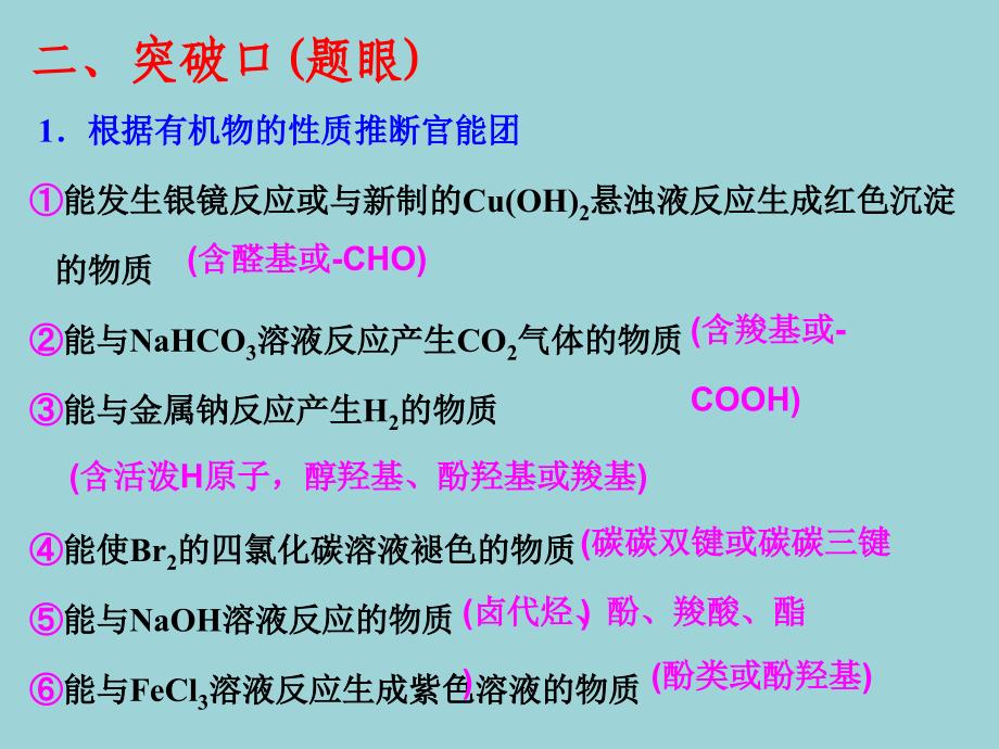 高三化学有机框图推断_第4页