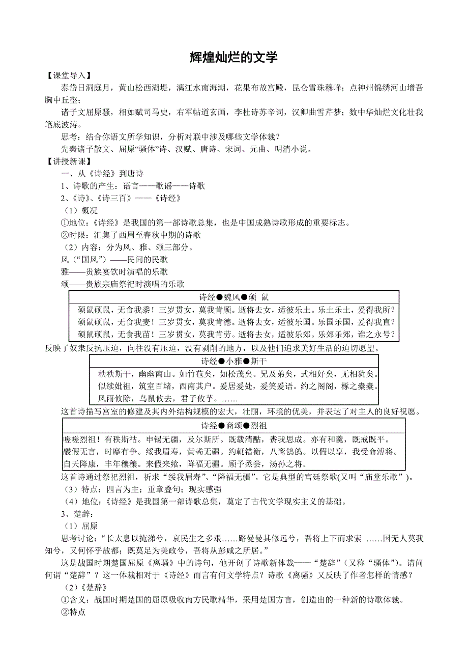 3.2辉煌灿烂的文学_第1页