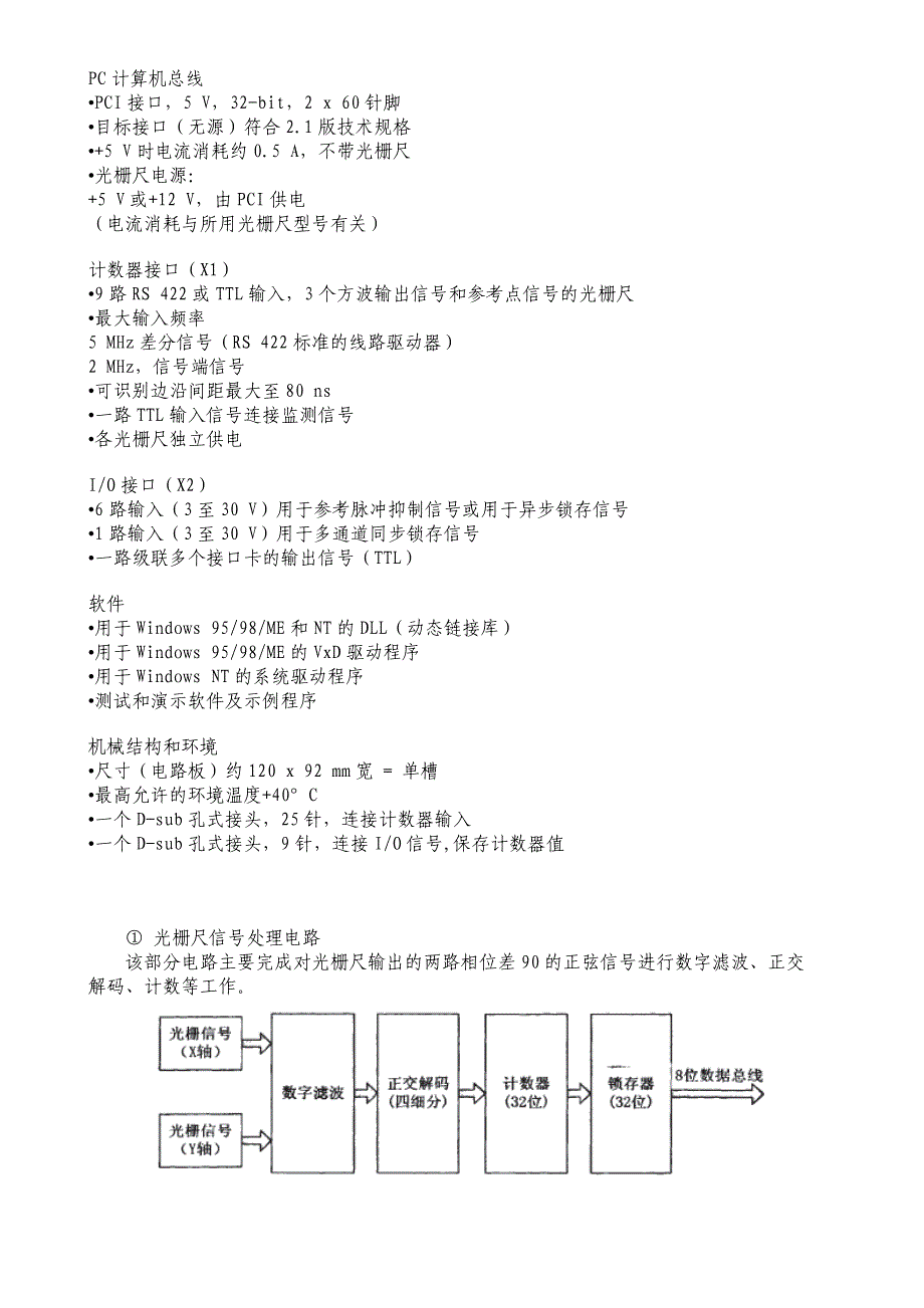 光栅传感器接口卡设计方案_第4页