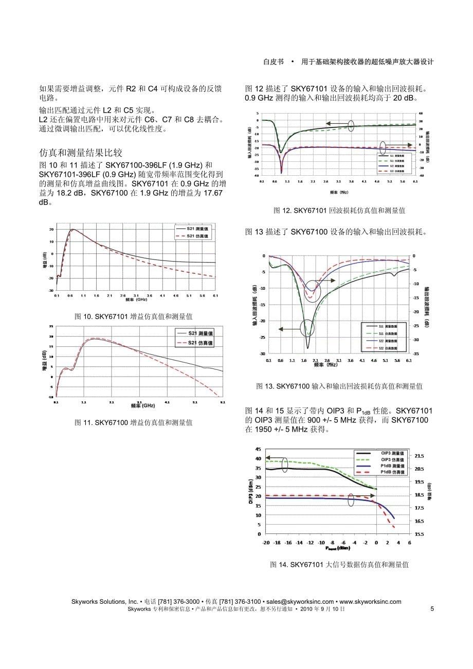 用于基础架构接收器的超低噪声放大器设计_第5页