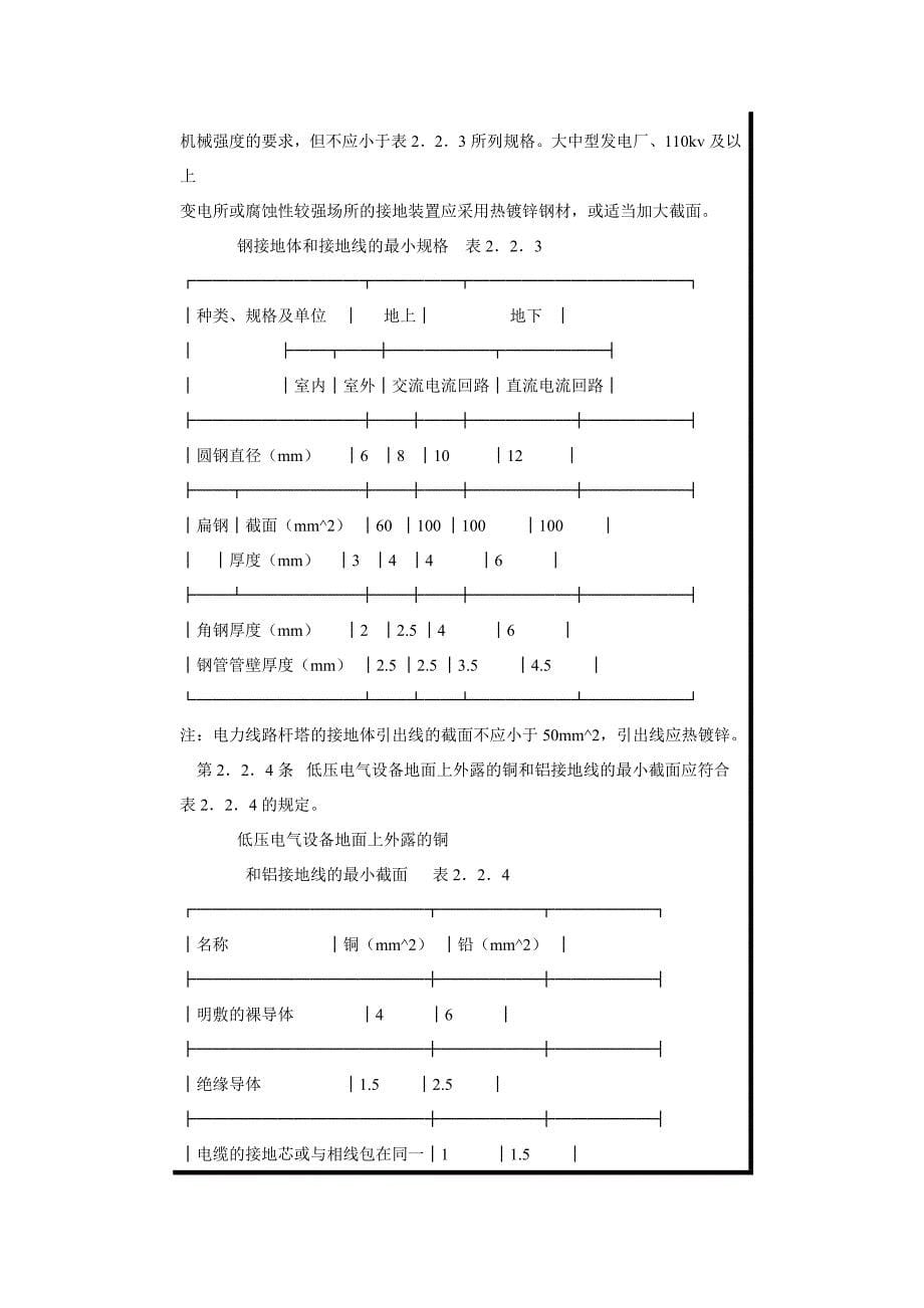 %85置安装工程接地装置施工及验收规范1_第5页