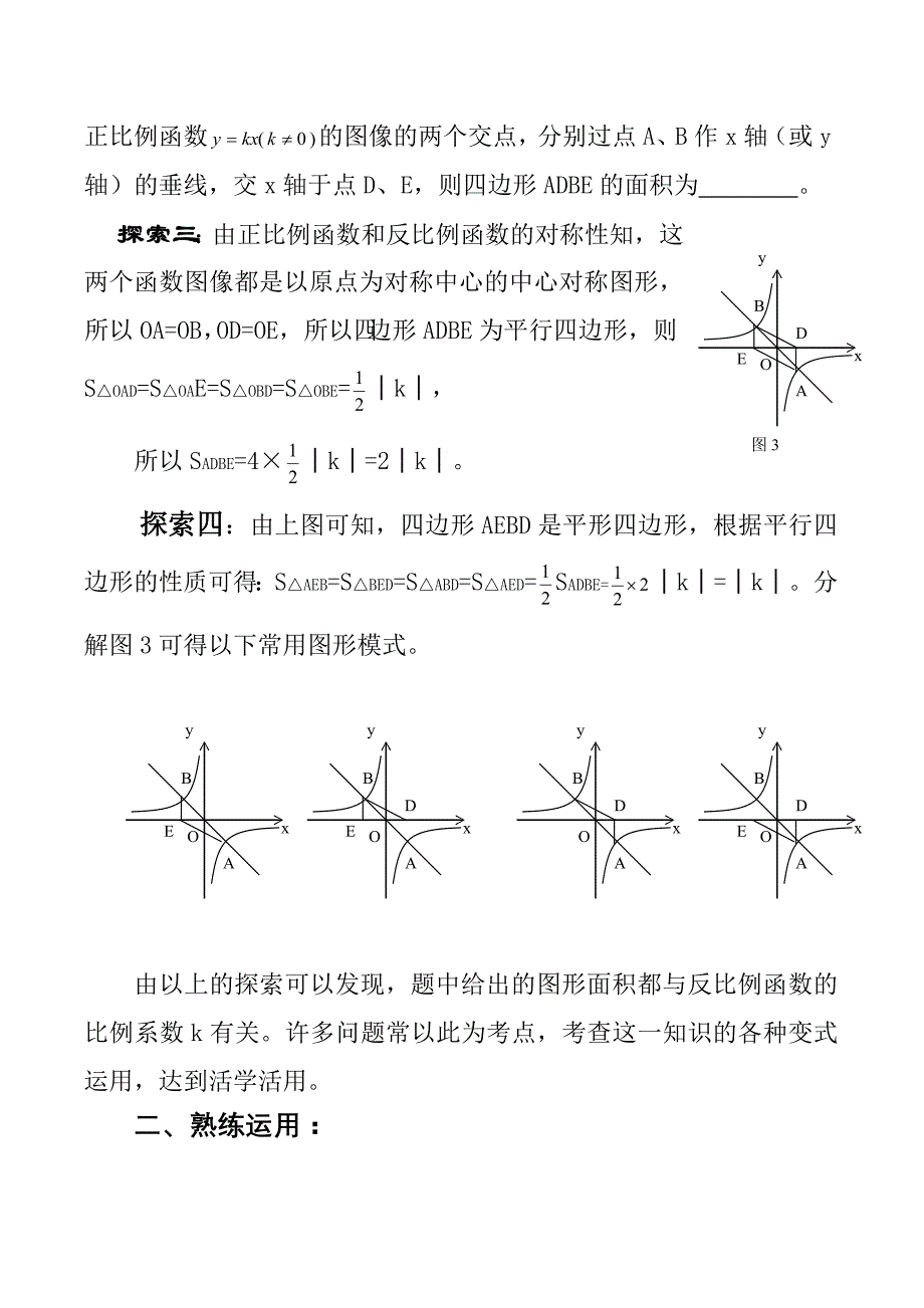 反比例函数问题规律探索与运用技巧_第2页