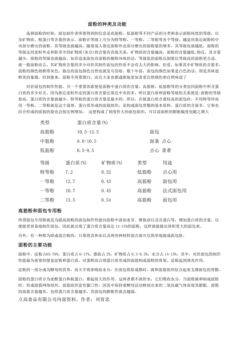 面粉的种类及功能_第1页