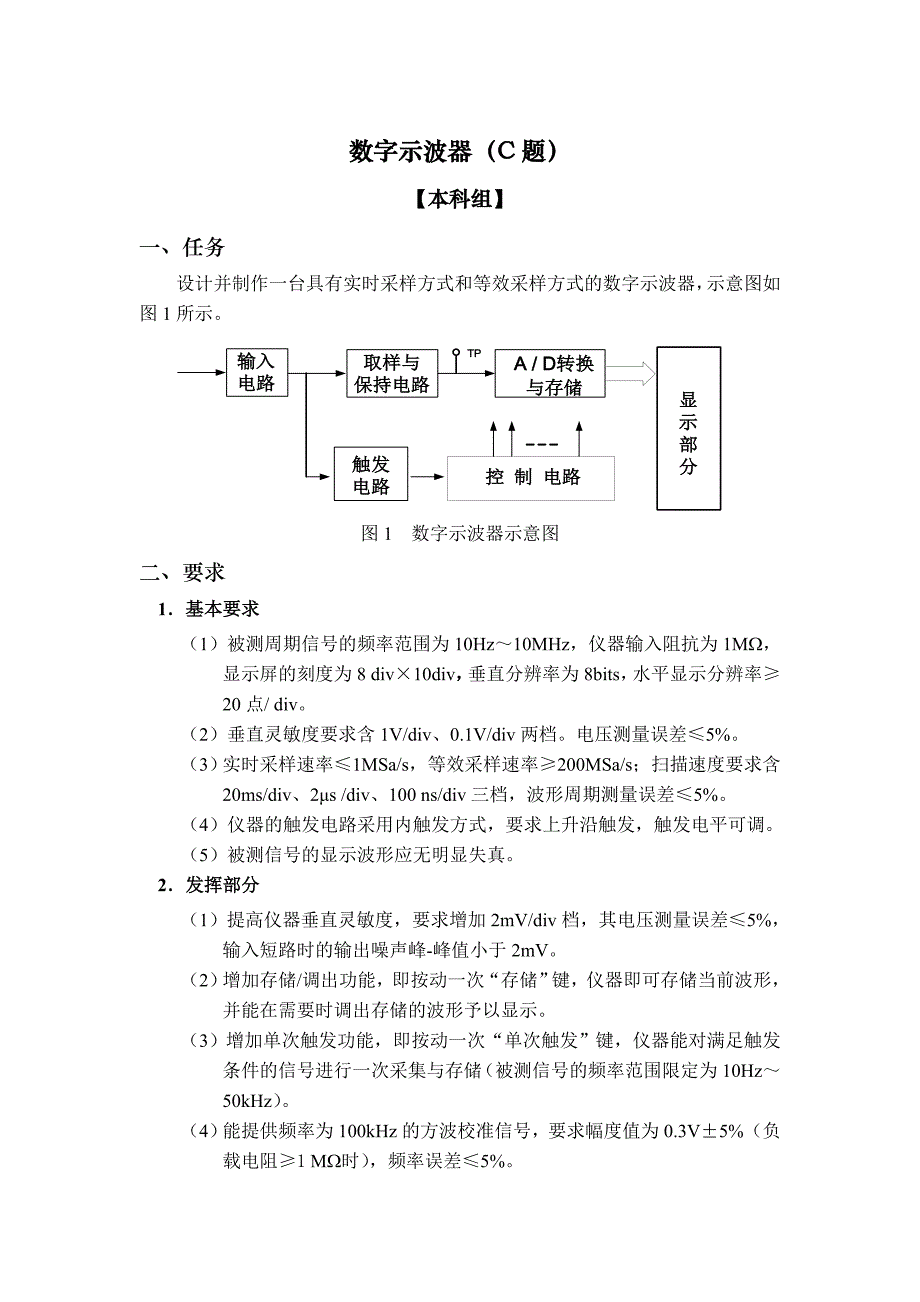 2007全国电子设计c题_第1页