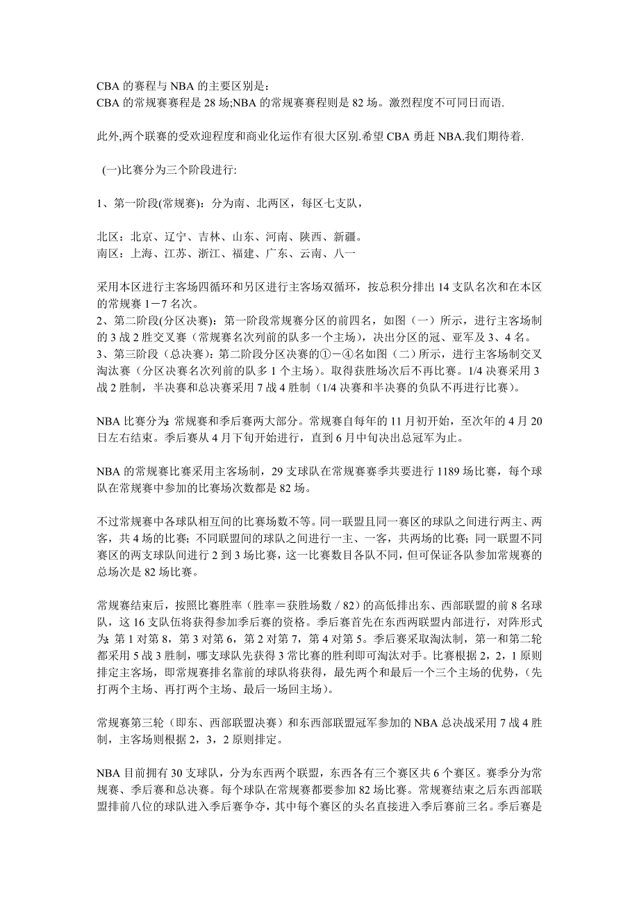 CBA的规则和赛程与NBA有什么区别_第2页