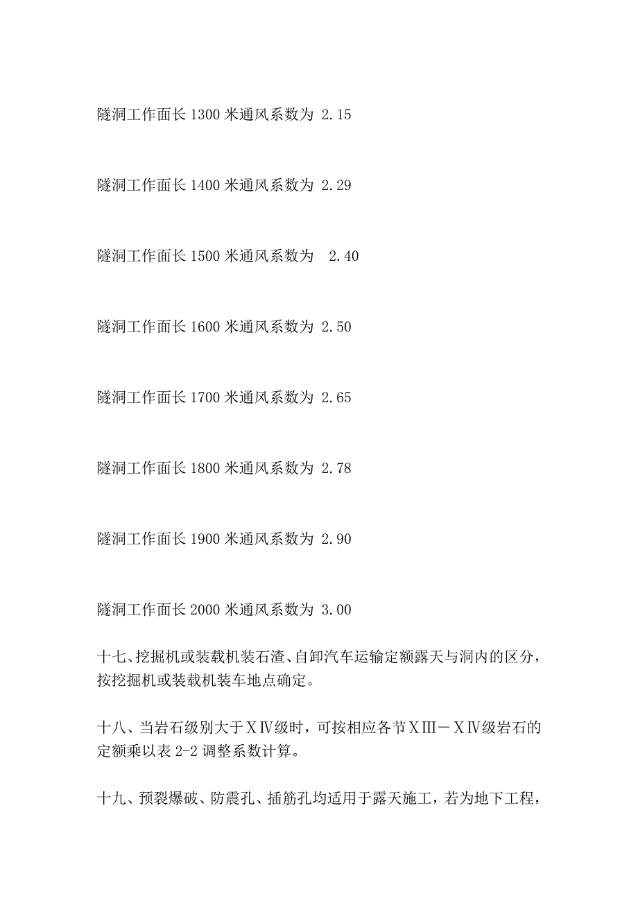 四川省水利水电建筑工程预算定额的石方工程说明_第4页