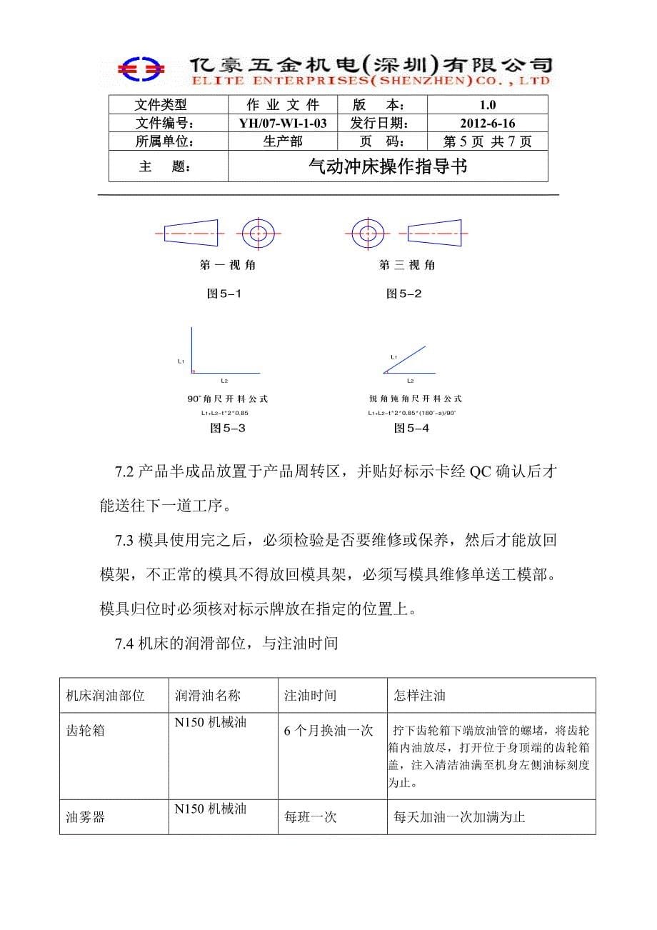  气动冲床操作规程_第5页