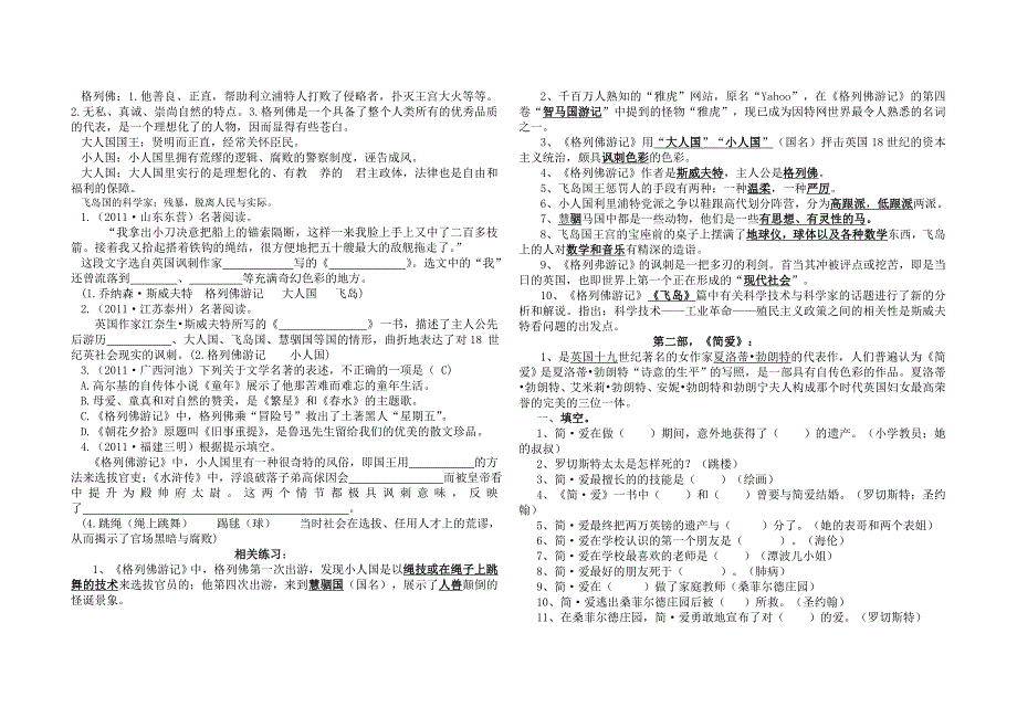 《格列佛游记》《简爱》_第2页