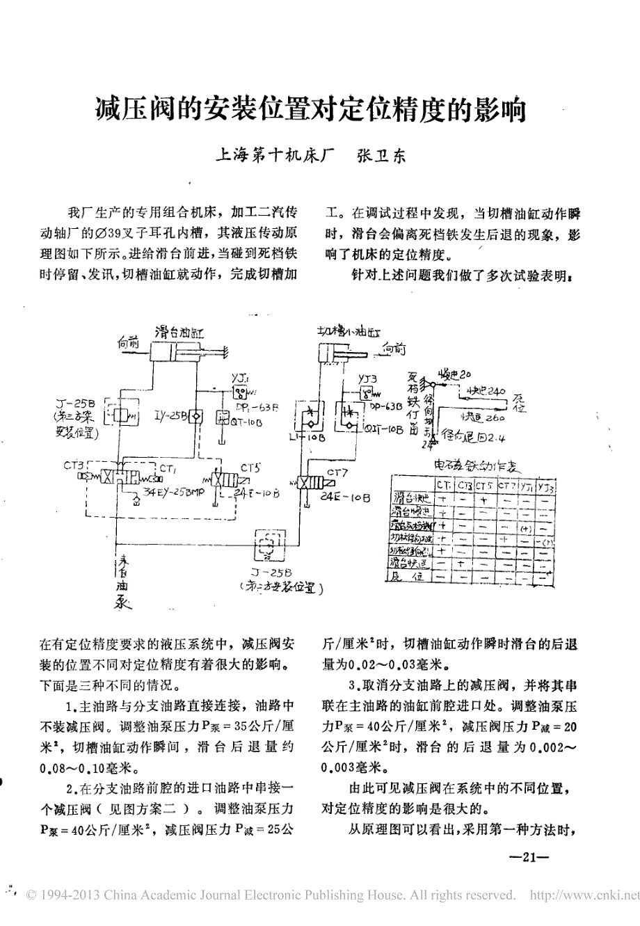 减压阀的安装位置对定位精度的影响_第1页