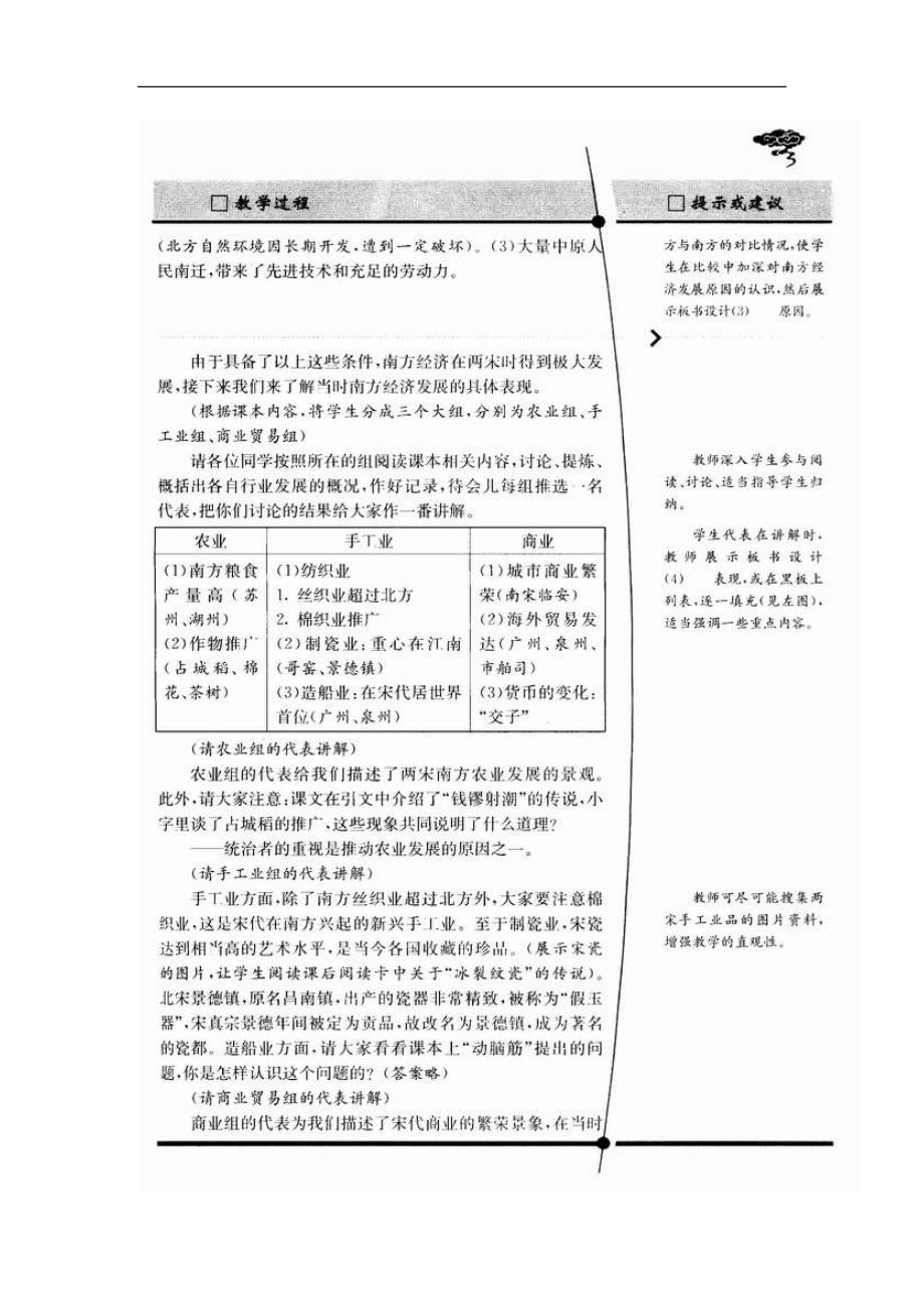 初一历史教案：第10课 经济重心的南移教案3_第3页