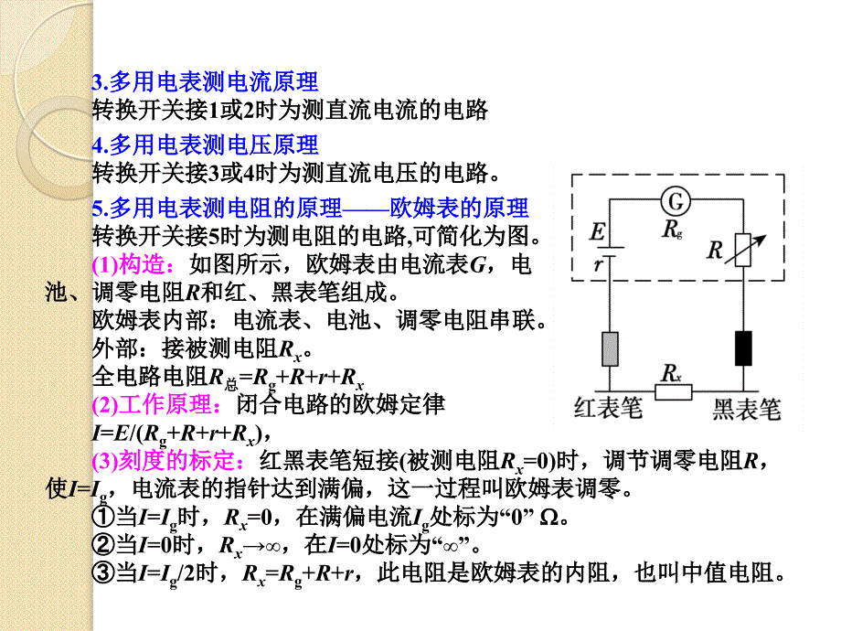 高中物理基础复习课件：7.6练习使用多用电表_第2页