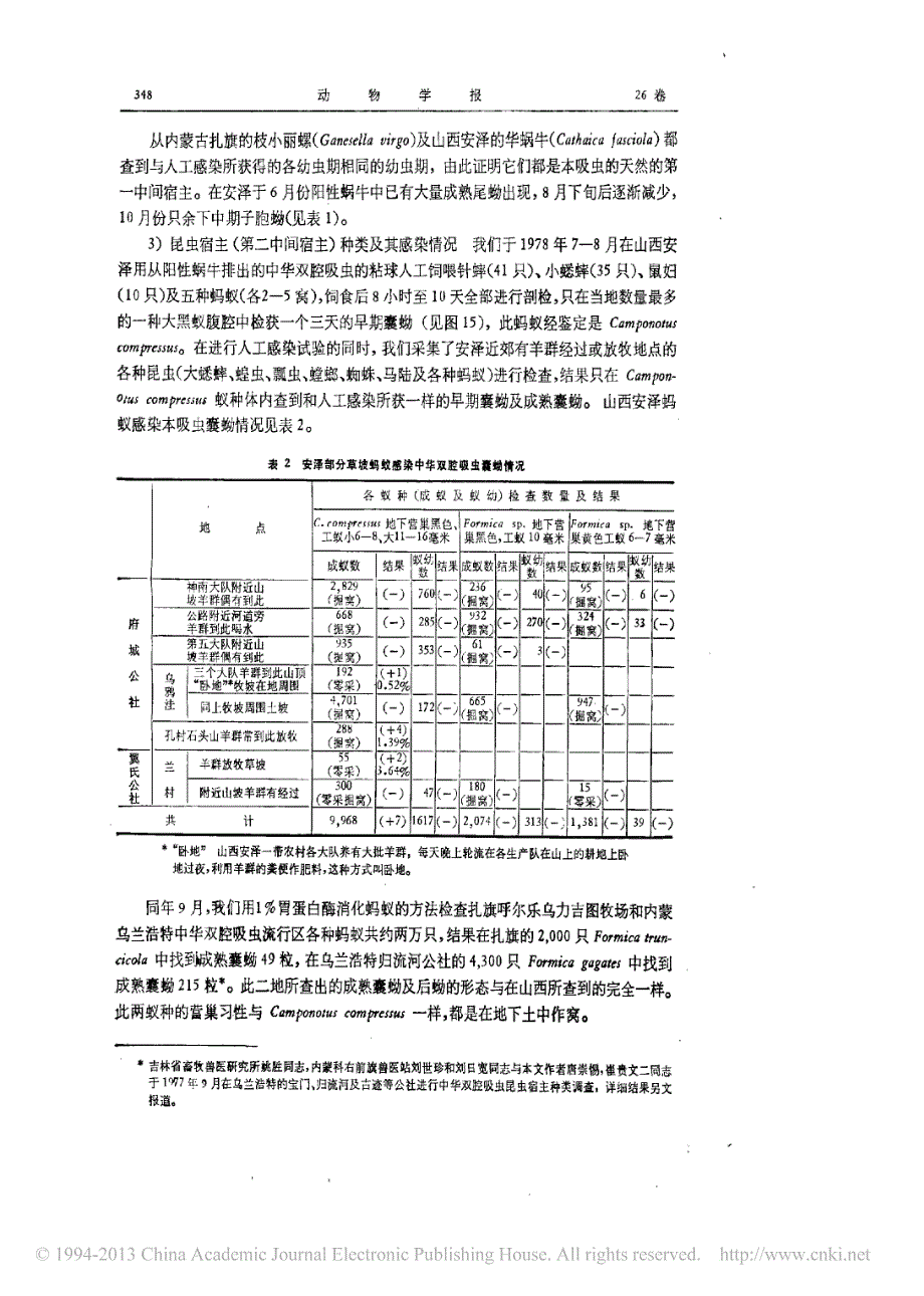 牛羊肝脏中华双腔吸虫的生物学研究_第3页