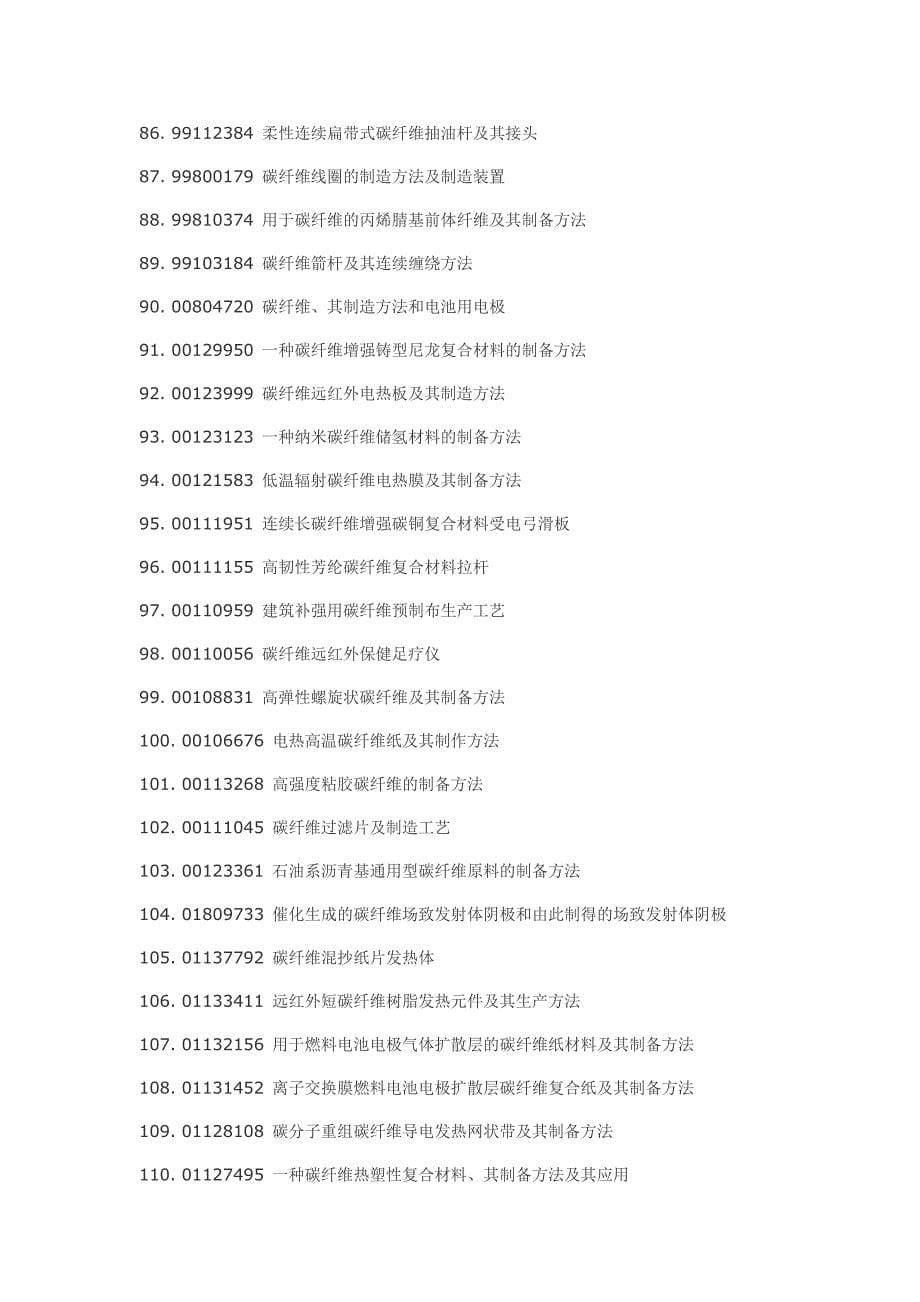 碳纤维制造方法及其相关应用技术_第5页