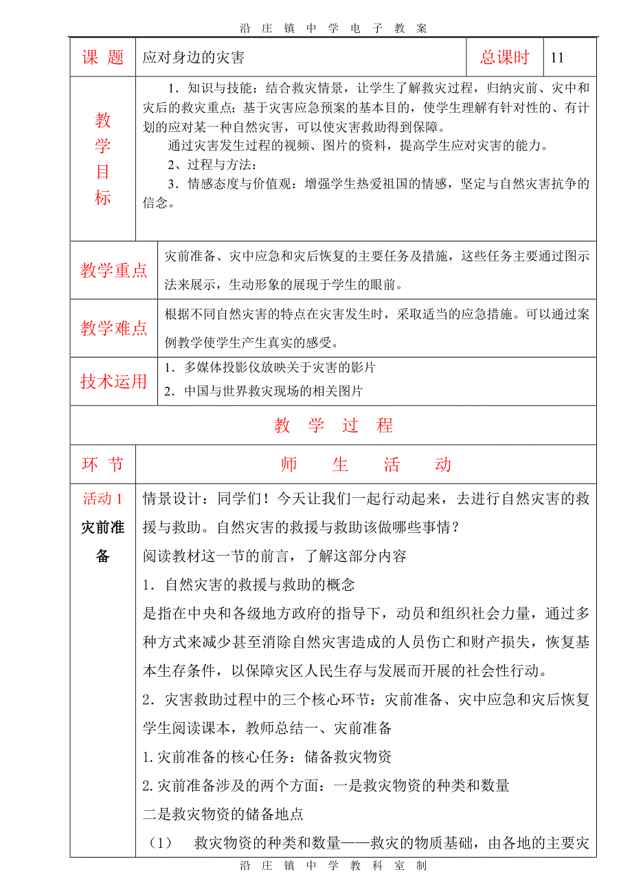 11 应对身边的灾害_第1页