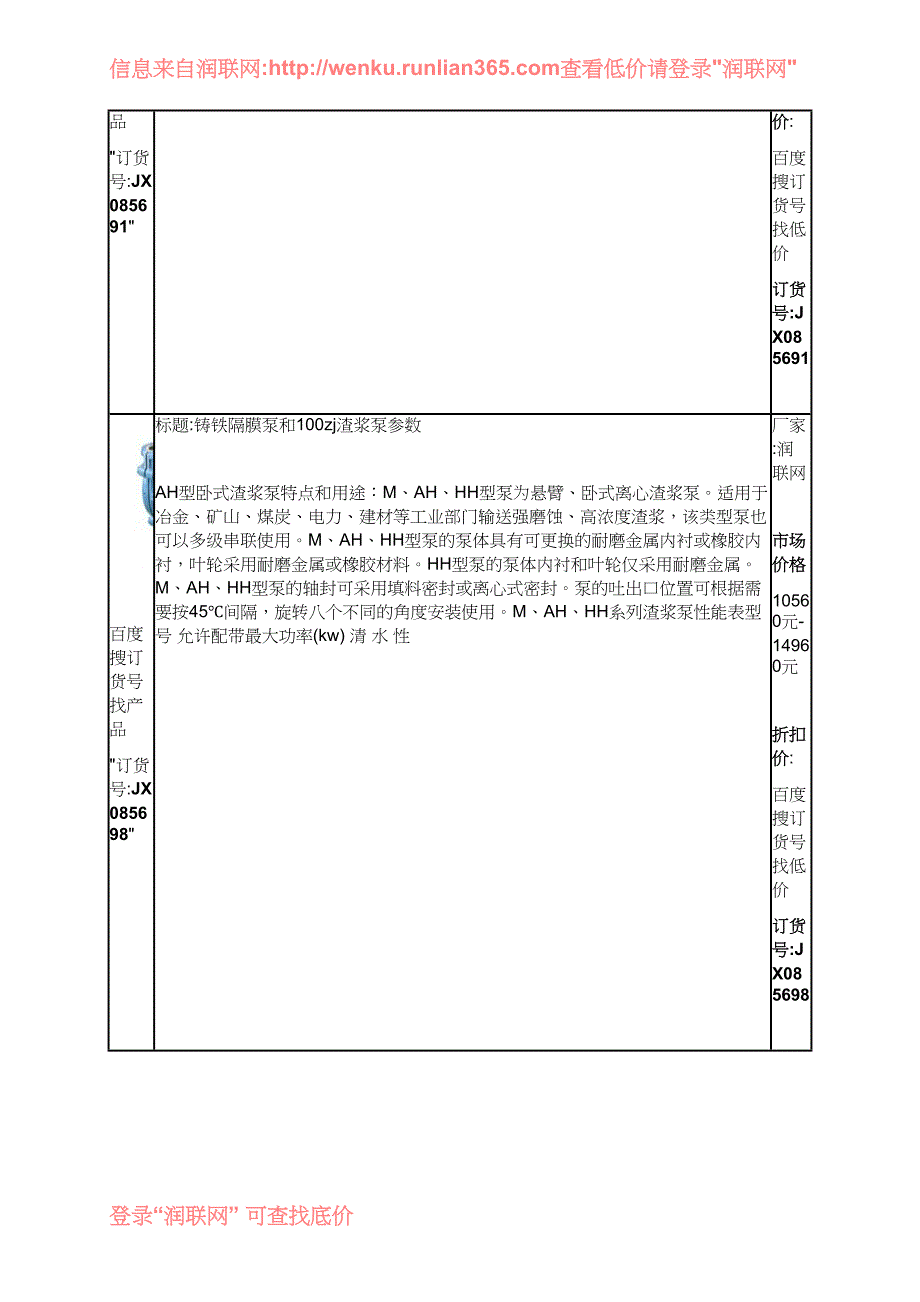 卧式渣浆泵和80zjl-36液下渣浆泵价格_第2页