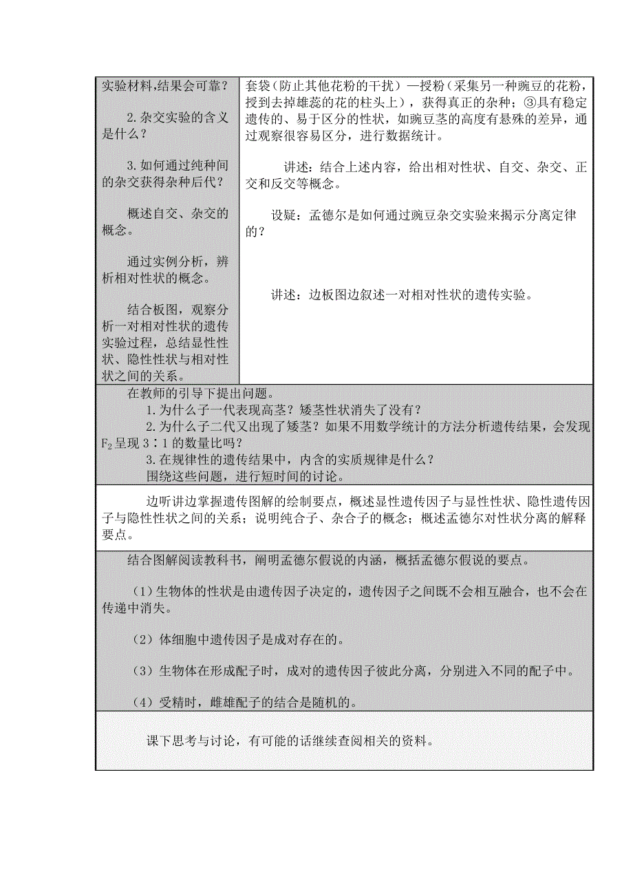 遗传因子的发现主题单元设计_第4页