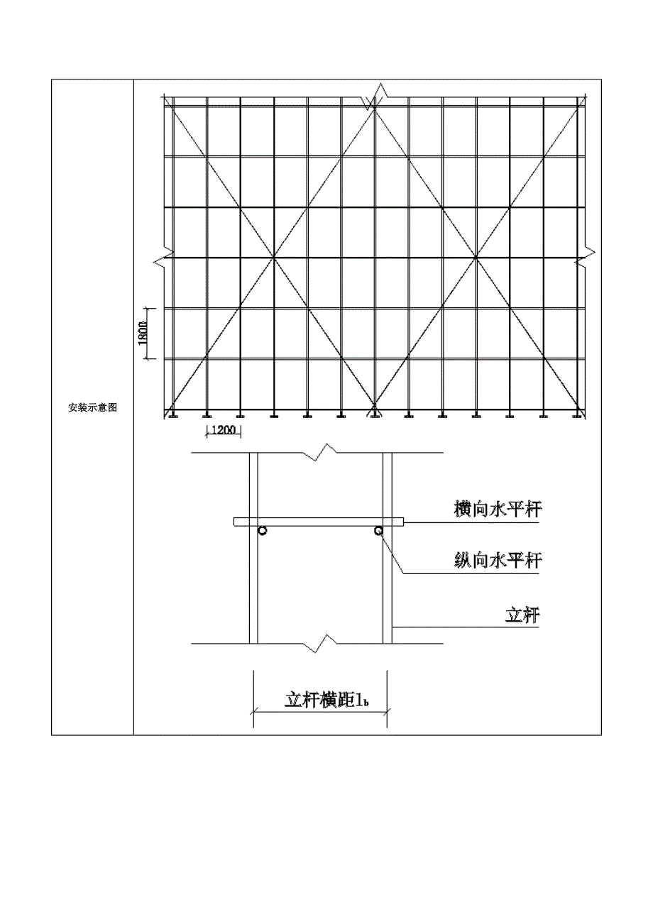 1首层南面或挑1000型钢悬挑脚手架_第2页