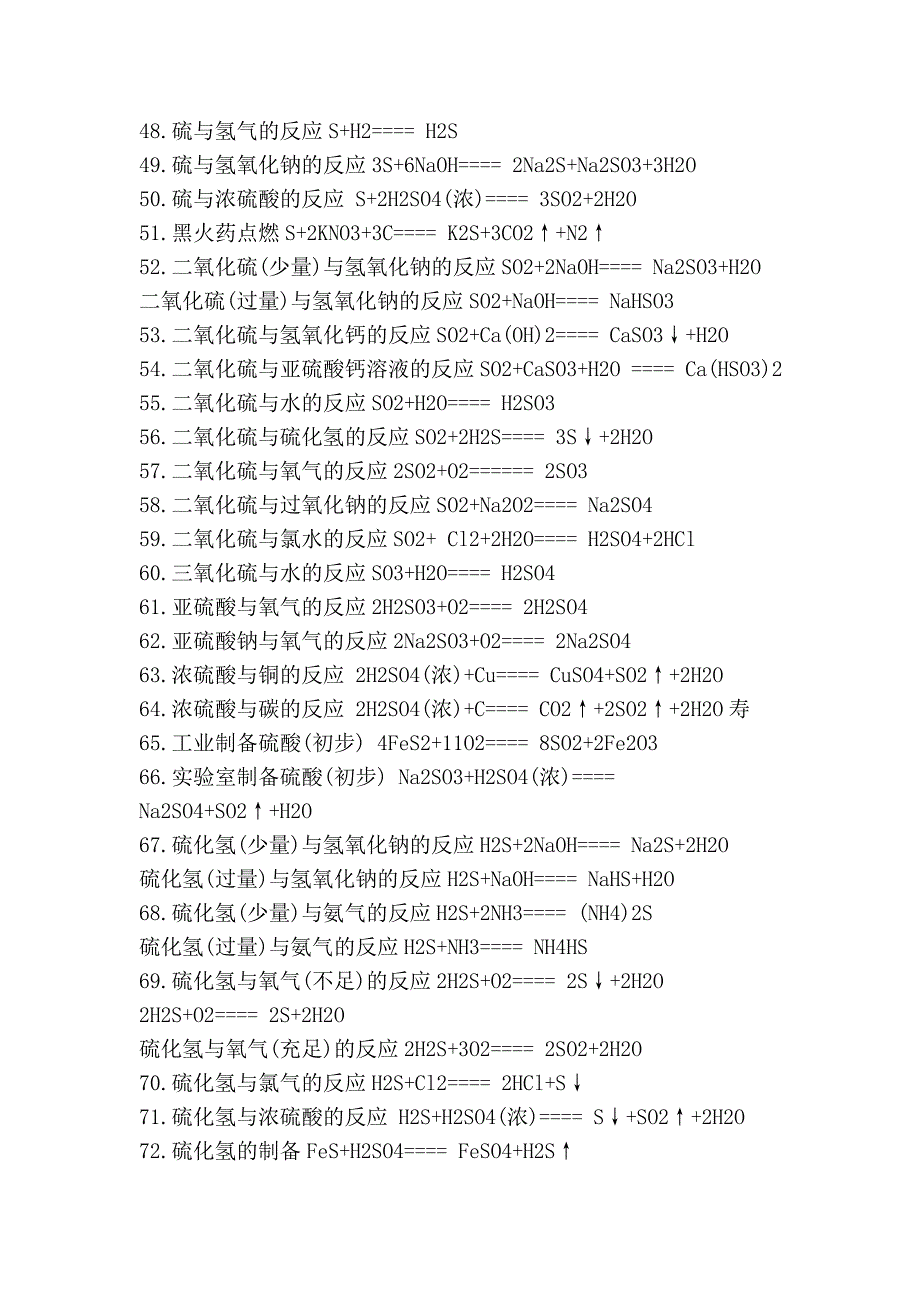 高一化学必背反应_第3页