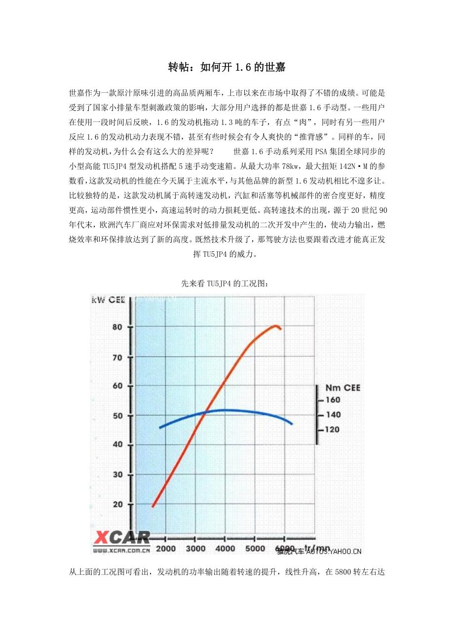 转帖：怎么玩转1.6的世嘉_第1页