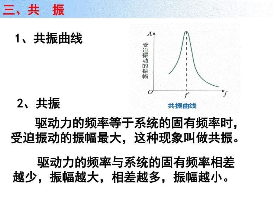 高二物理外力作用下的振动_第5页