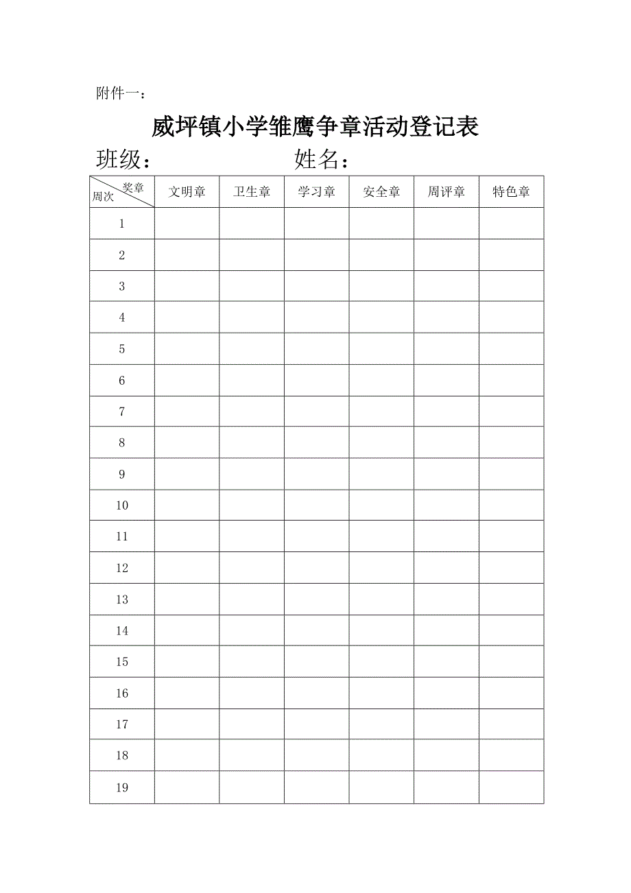 威坪镇小学雏鹰争章活动实施_第4页