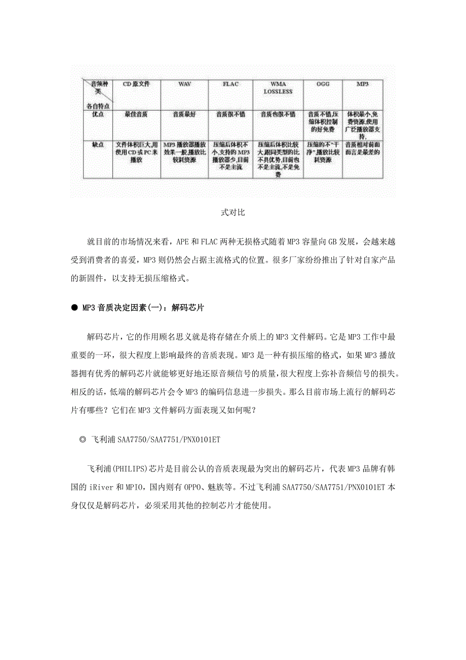 音质的区分 想要听高品质音乐的常识_第1页