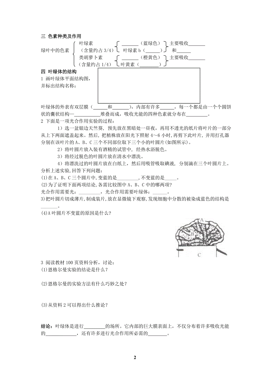 5.4 能量之源—光与光合作用(一)_第2页