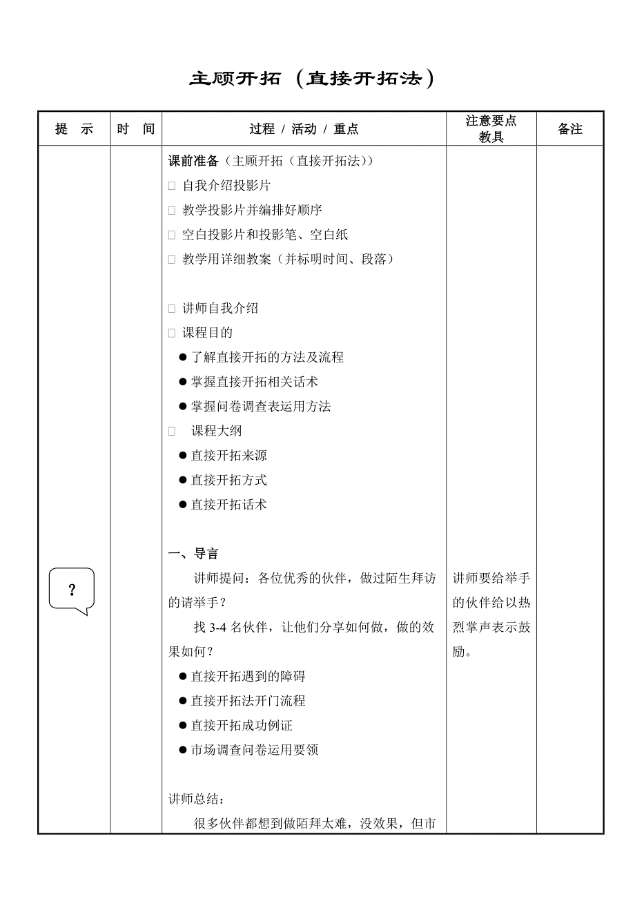 023主顾开拓(直接开拓法)纲要_第1页