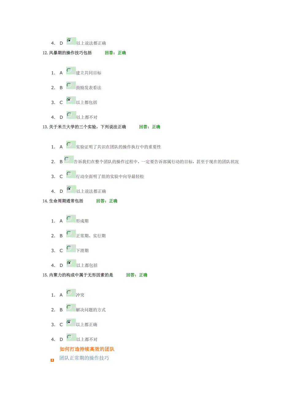 如何打造持续高效的团队试题+全文大全_第3页