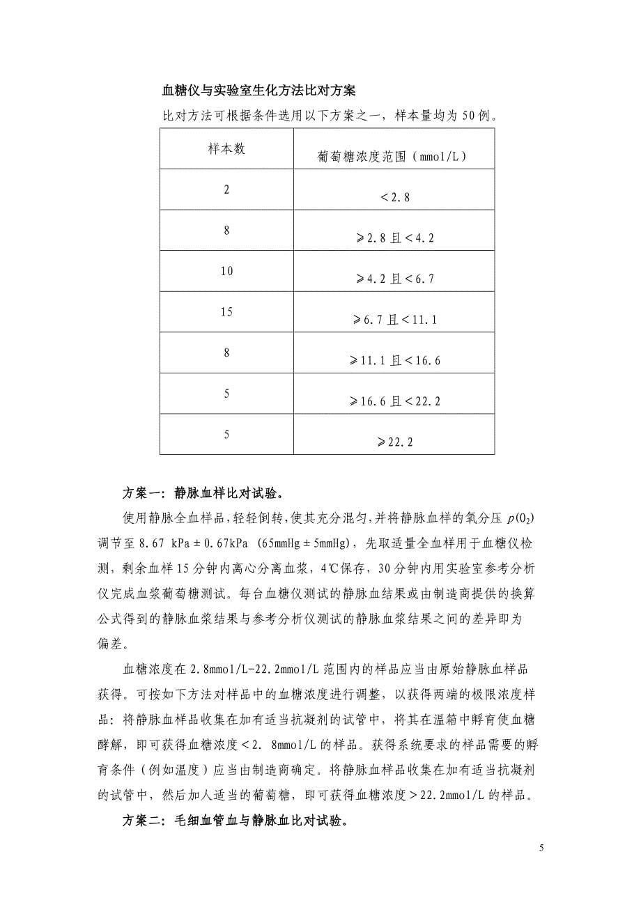 医疗机构便携式血糖检测仪管理和临床操作规范_第5页