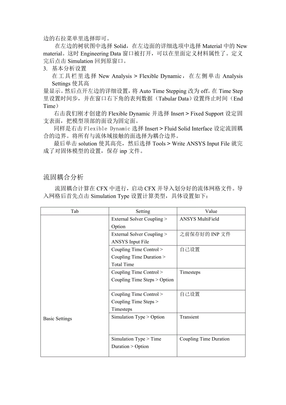 ANSYS CFX 110双向流固耦合实现步骤（原创）_第2页