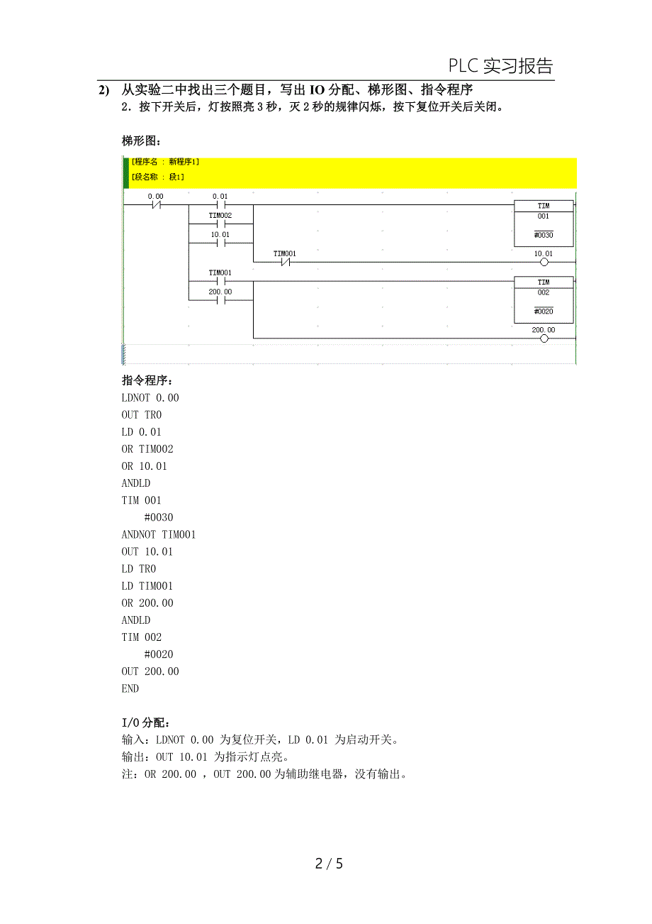 plc实验报告_第2页