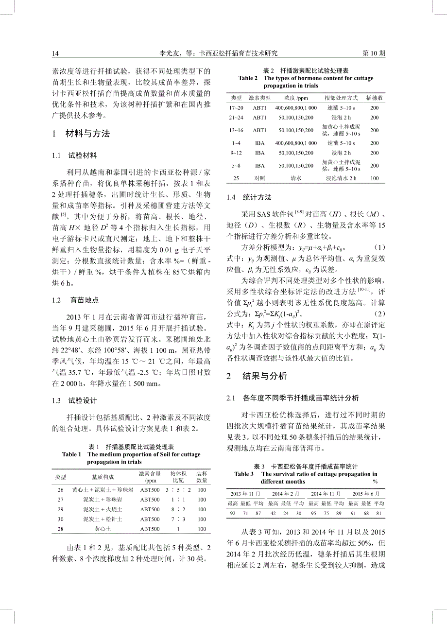 卡西亚松扦插育苗技术研究_第2页