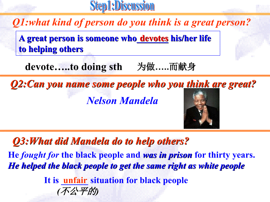 英语：Unit5《Nelson Mandela-a modern hero》课件（5）（新人教版必修1）_第2页