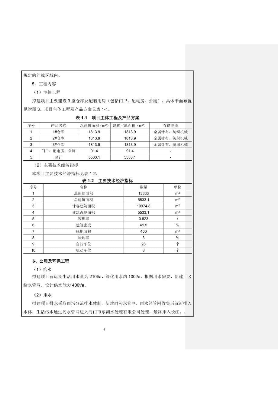 君安梳理器材有限公司仓库项目环评报告_第5页