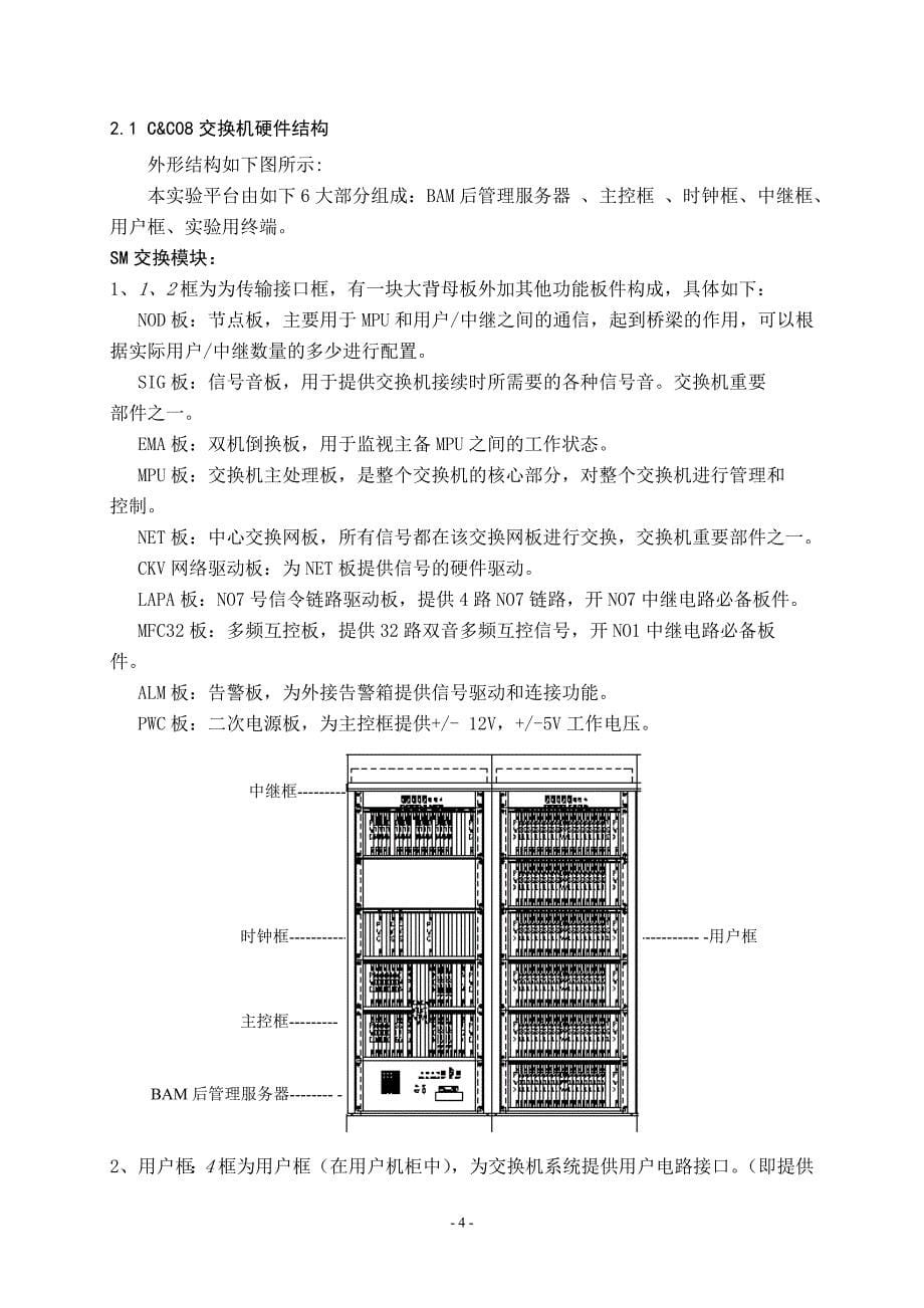 通信网络综合实训 实训 (论文)说明书_第5页