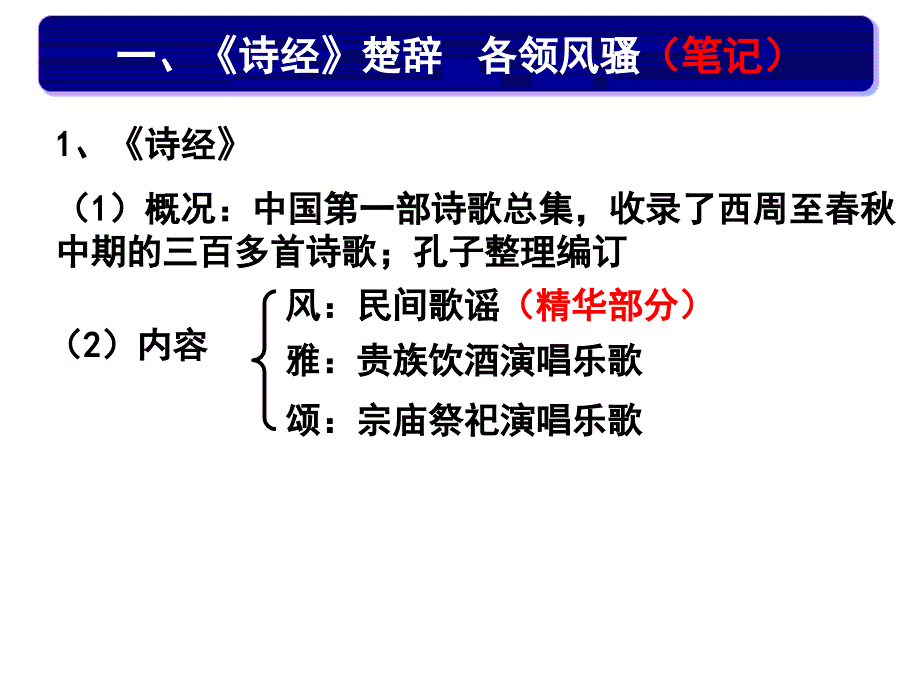 (ppt)课标要求1.知道诗经、楚辞、汉赋、唐诗、宋词、元曲、 明清..._第2页