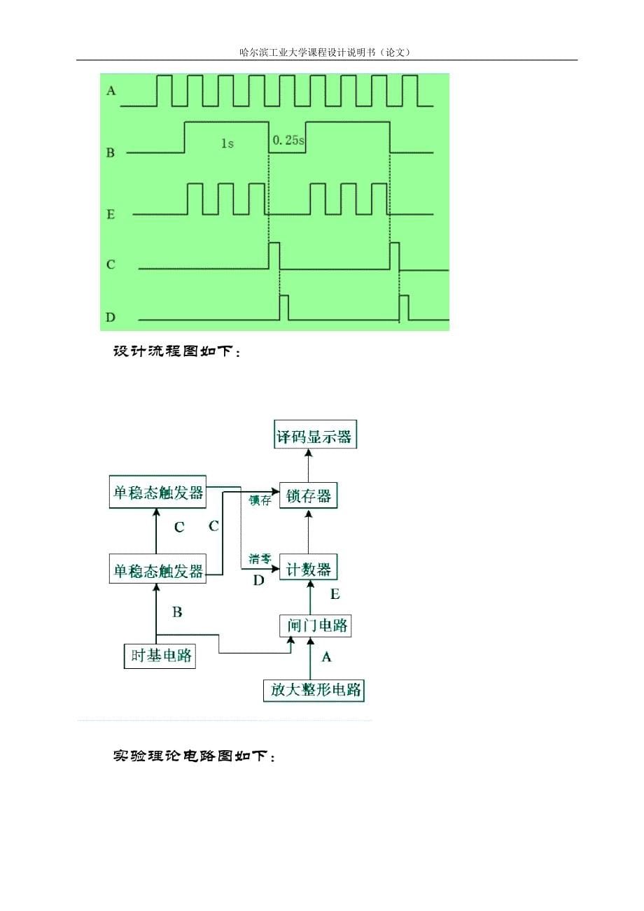 基于数字电子技术基础课程设计毕业论文_第5页