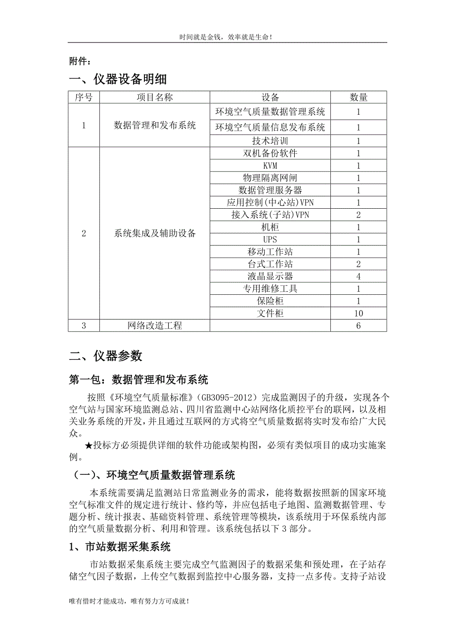 攀枝花市环境监测站空气质量实时发布系统采购项目_第2页