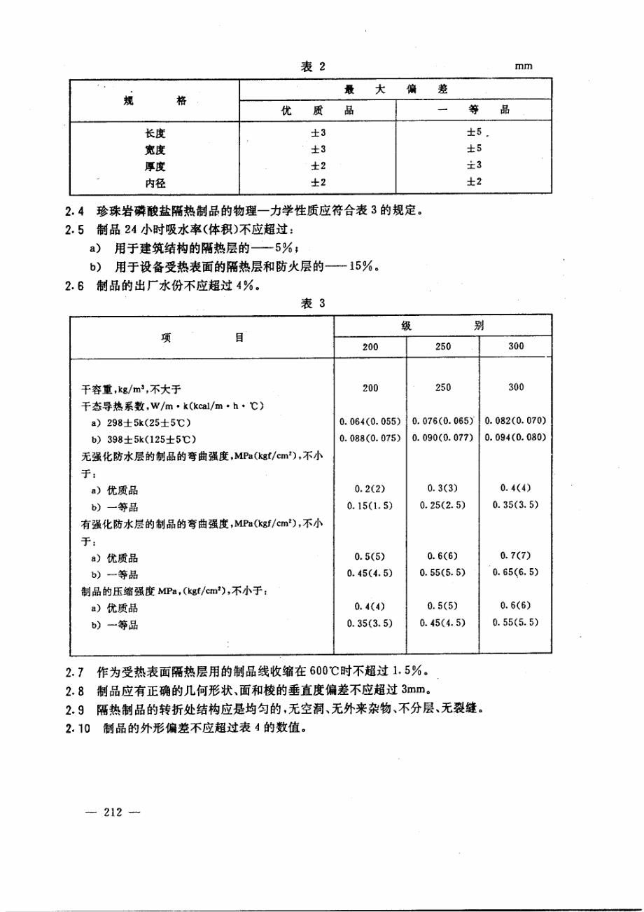 GOST 21500-1976 中文版 珍珠岩磷酸盐隔热制品 技术条件_第3页