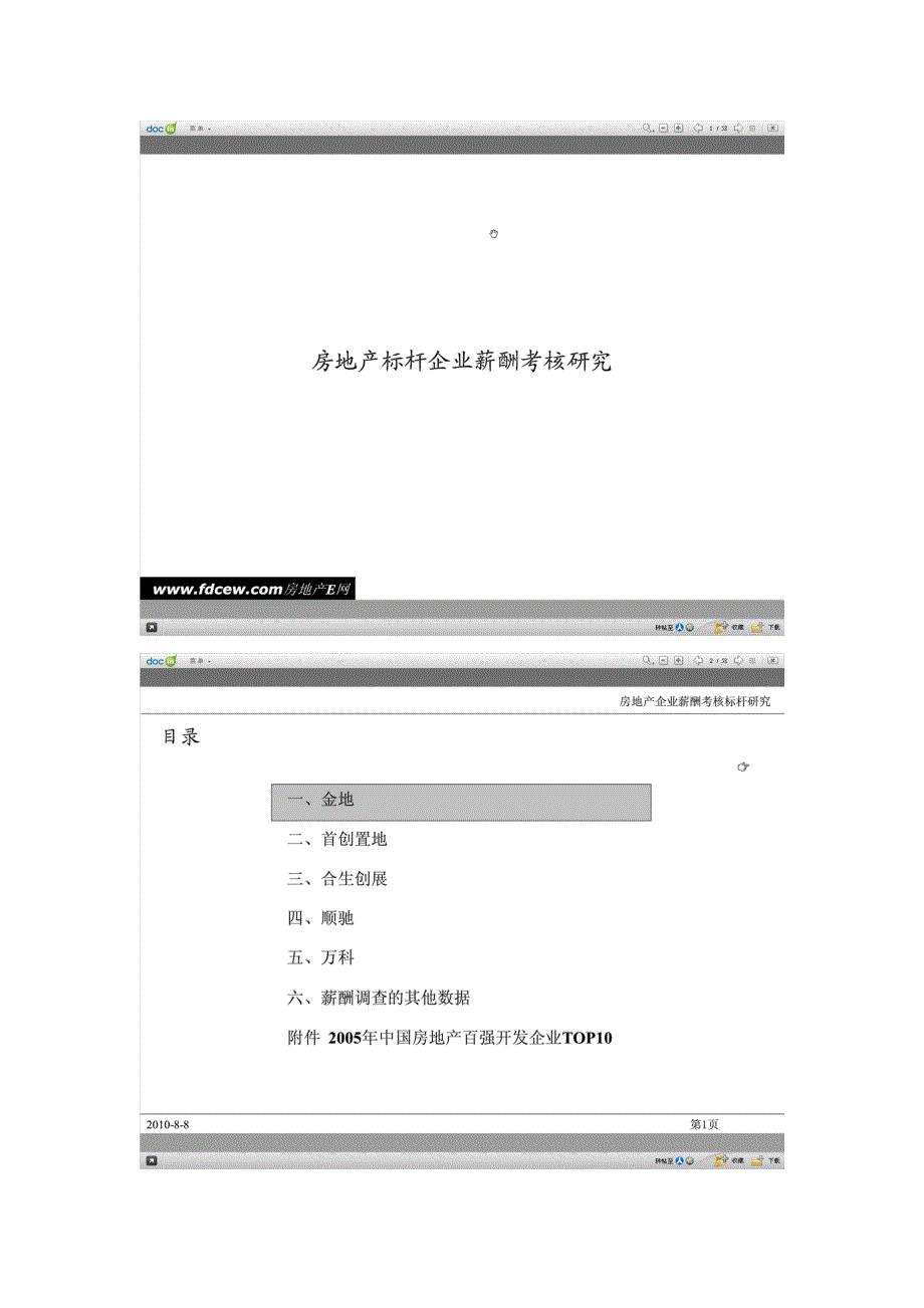 房地产企业薪酬考核标杆研究_第1页