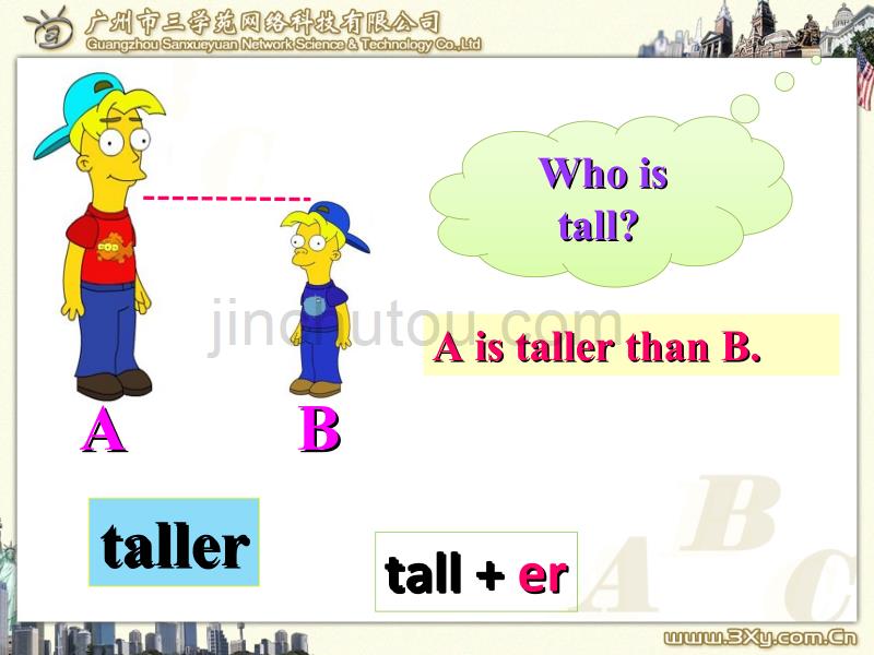 人教版小学英语六年级下册课件Unit 1 How tall are you Part A_第5页