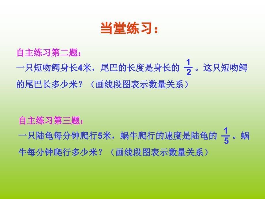 (青岛版六三制)数学六年级上第三节 画线段图表示数量关系解应用题_第5页