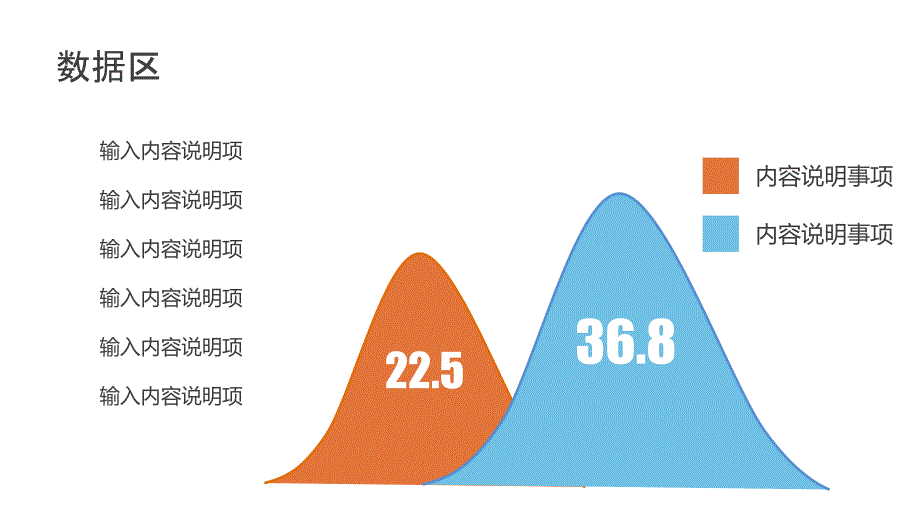 22套扁平化浅色系双色ppt图表模板_第3页