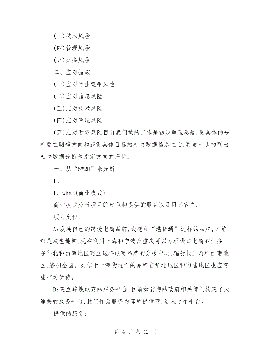 跨境电商策划方案_第4页