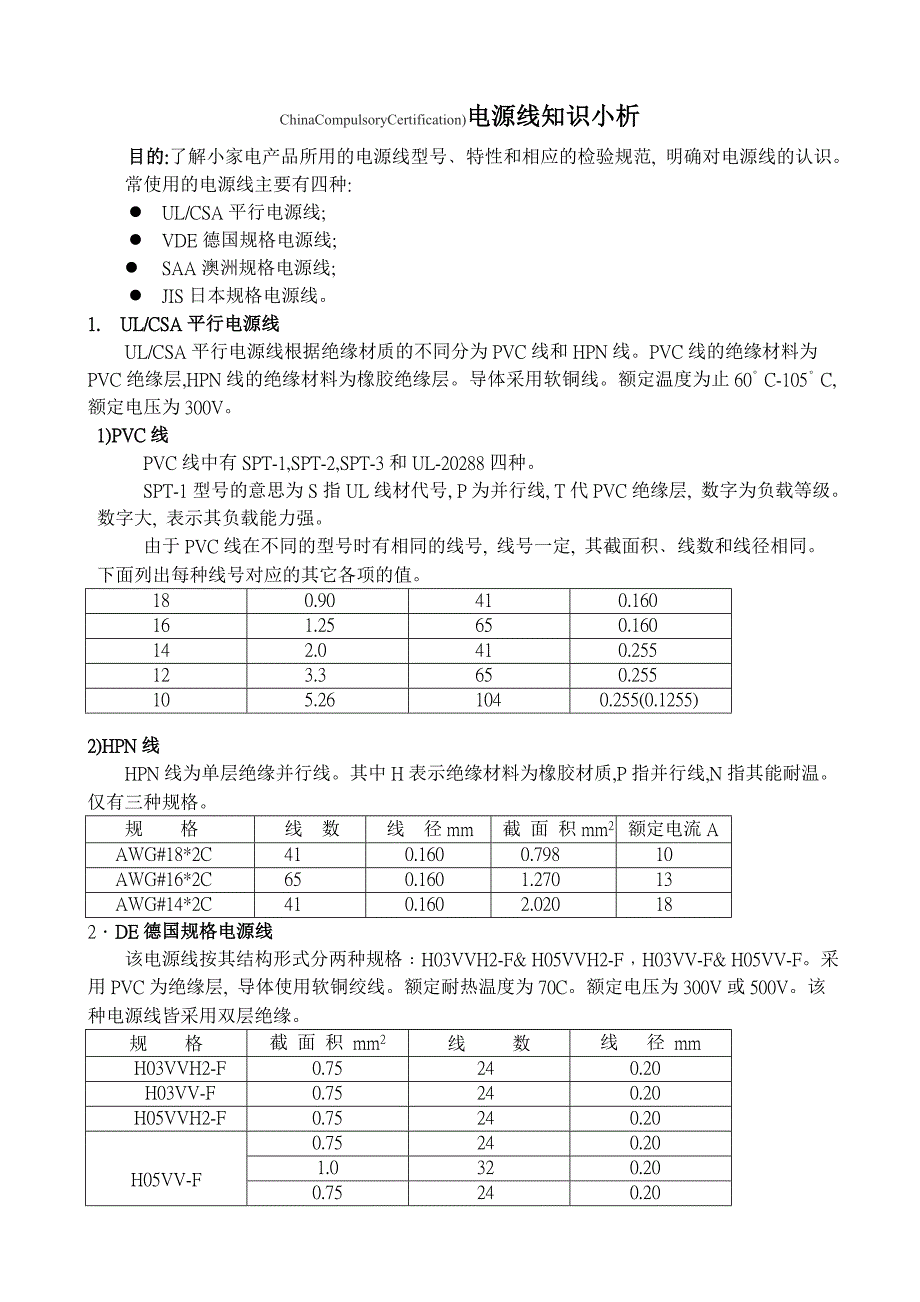 电源线知识小析_第1页