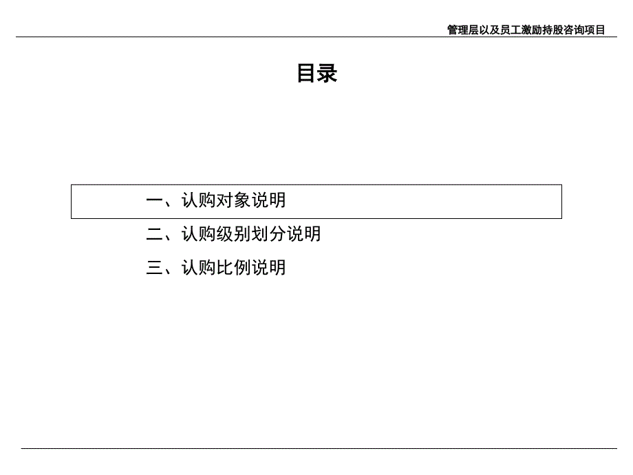 员工持股认购额度分配方案说明(ppt30)_第2页